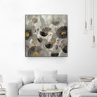 Morning Bloom Greige by Silvia Vassileva on GIANT ART - yellow floral