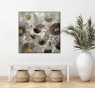 Morning Bloom Greige by Silvia Vassileva on GIANT ART - yellow floral