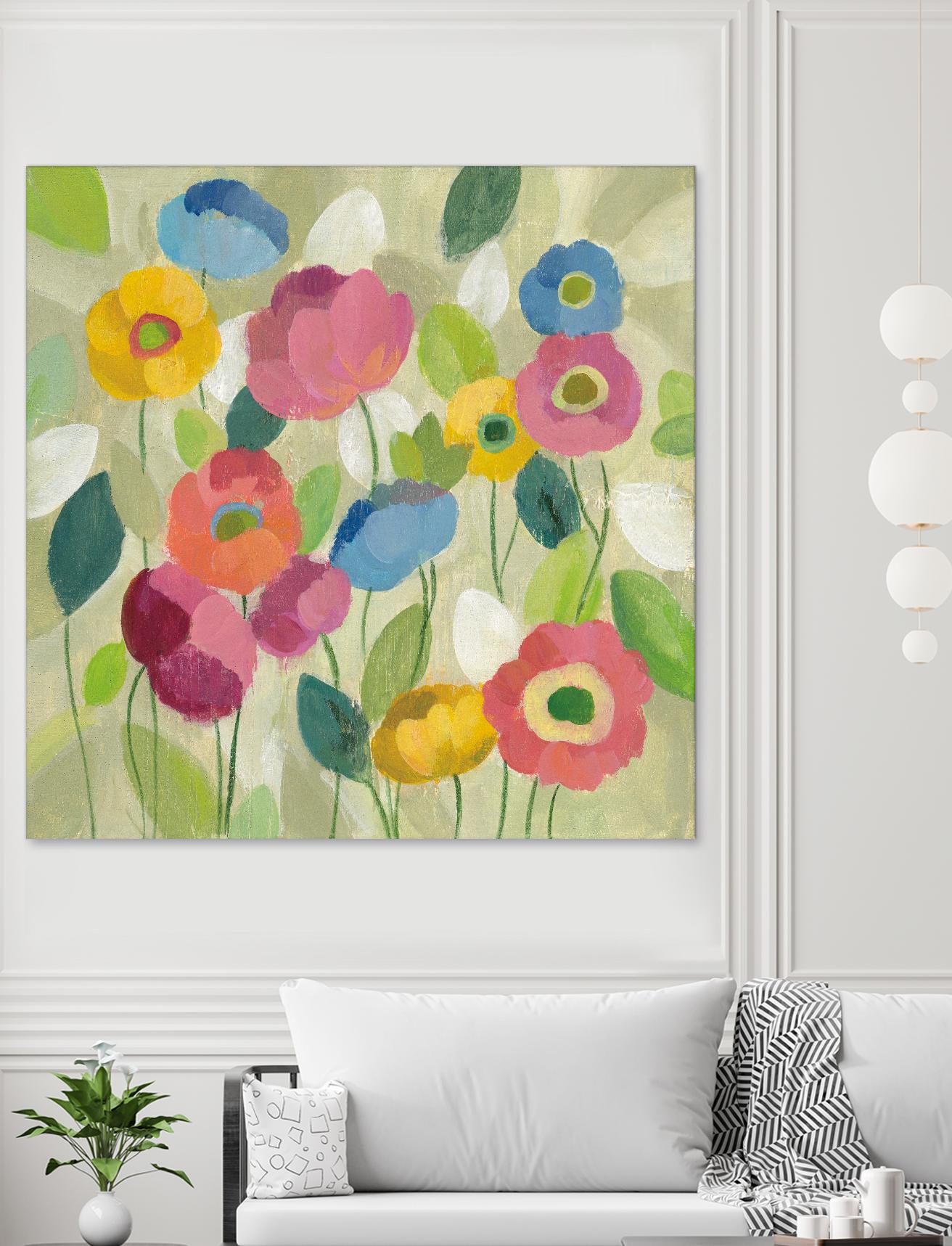 Fairy Tale Flowers I by Silvia Vassileva on GIANT ART - green floral