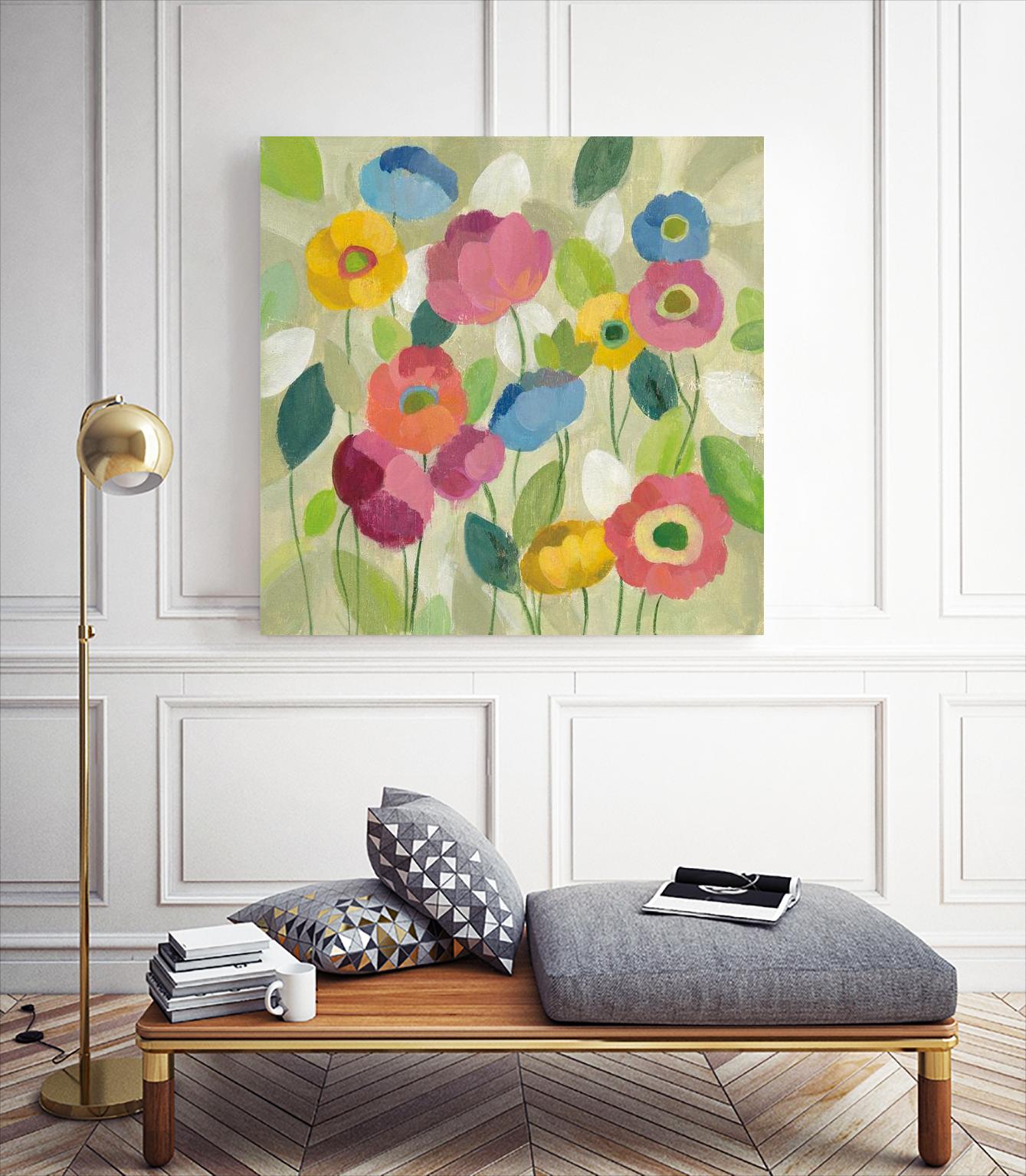 Fairy Tale Flowers I by Silvia Vassileva on GIANT ART - green floral