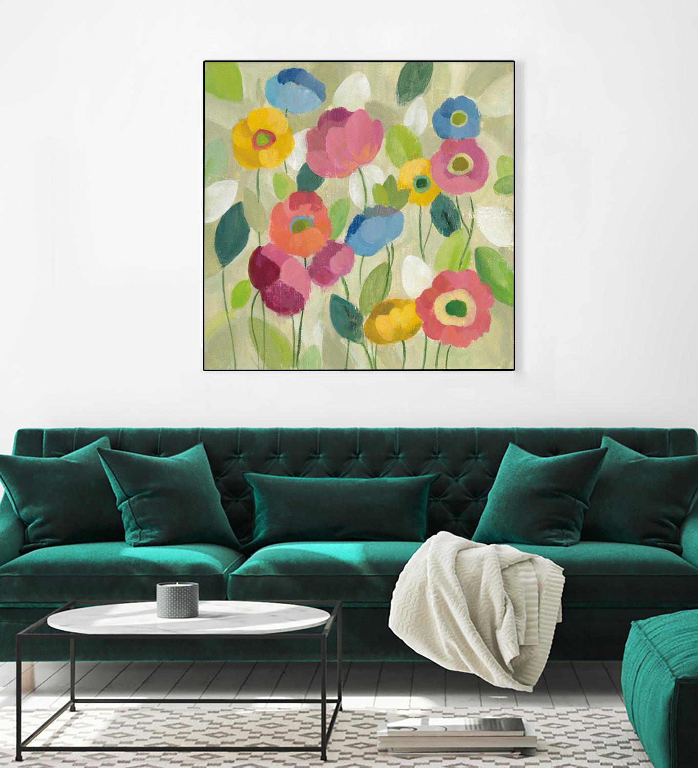 Fairy Tale Flowers I by Silvia Vassileva on GIANT ART - green floral
