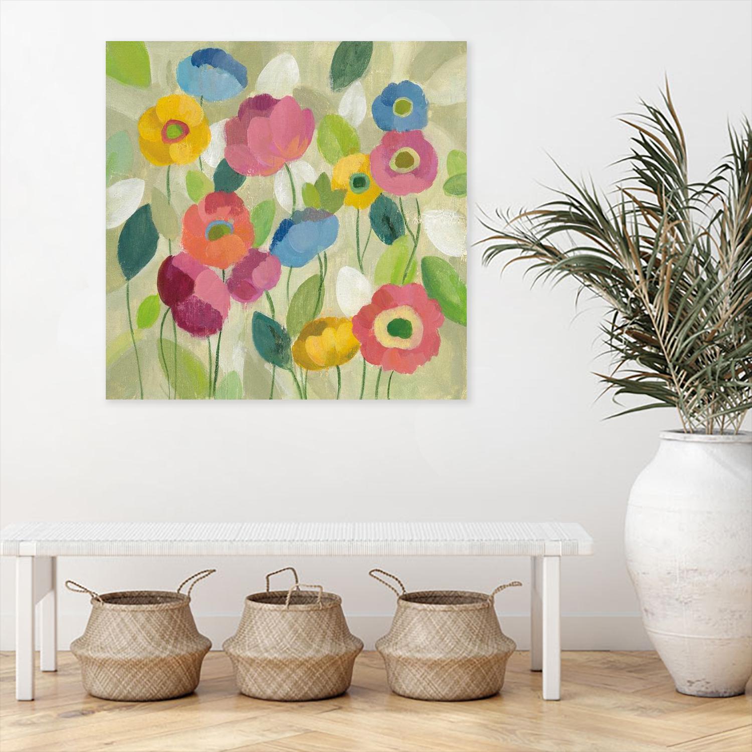 Fairy Tale Flowers I by Silvia Vassileva on GIANT ART - green floral