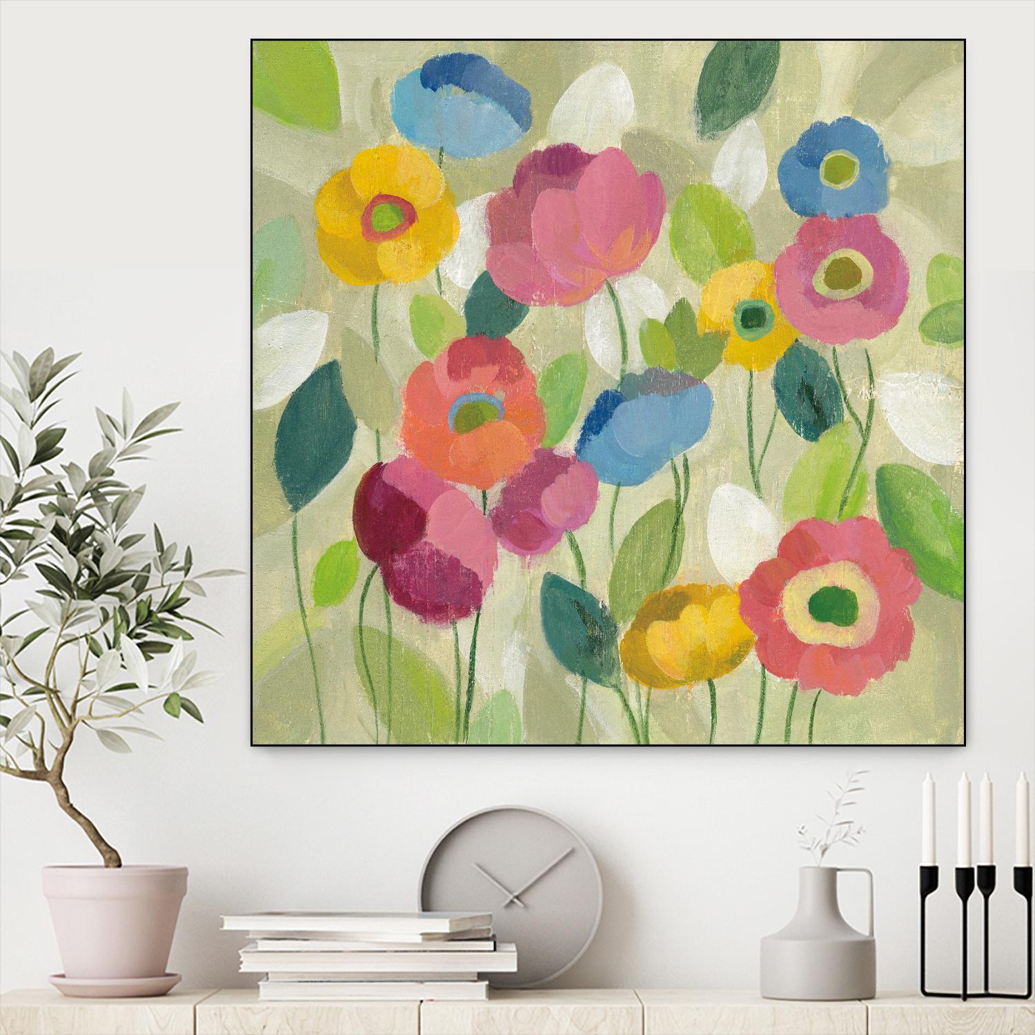 Fairy Tale Flowers I by Silvia Vassileva on GIANT ART - green floral