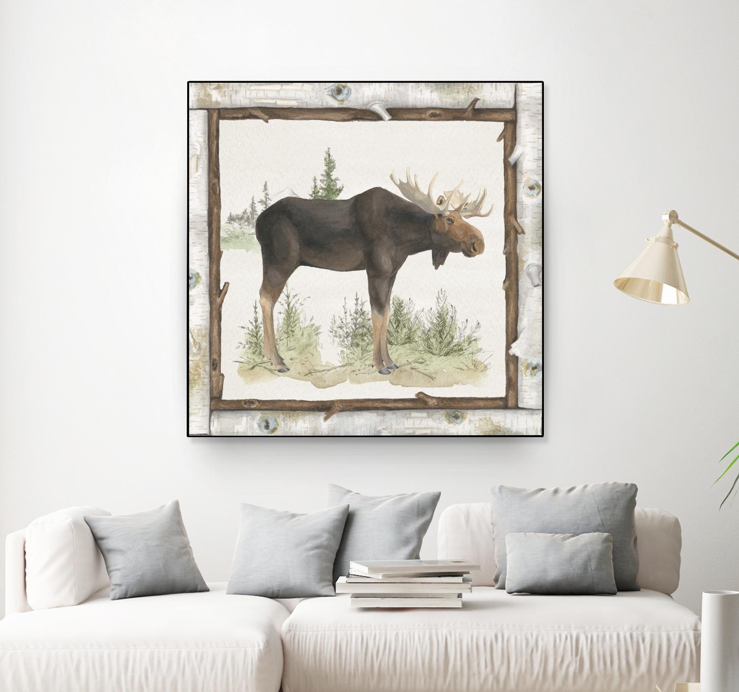 Family Cabin III by Beth Grove on GIANT ART - beige country look