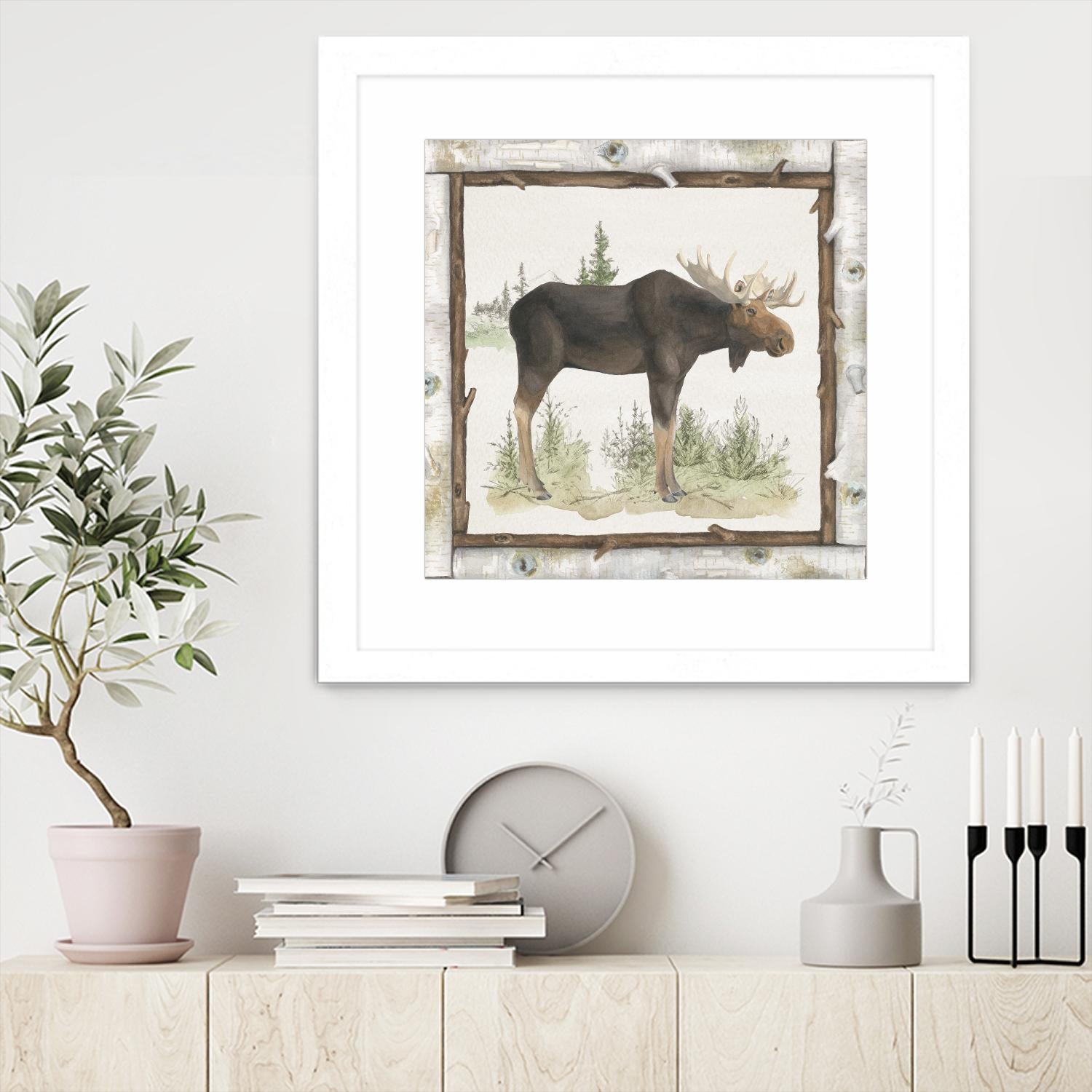 Family Cabin III by Beth Grove on GIANT ART - beige country look