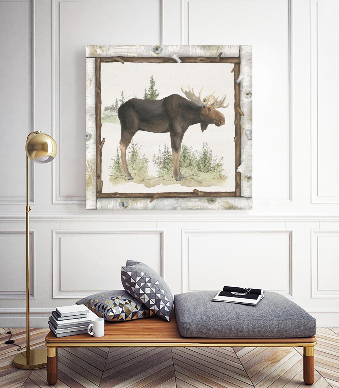 Family Cabin III by Beth Grove on GIANT ART - beige country look