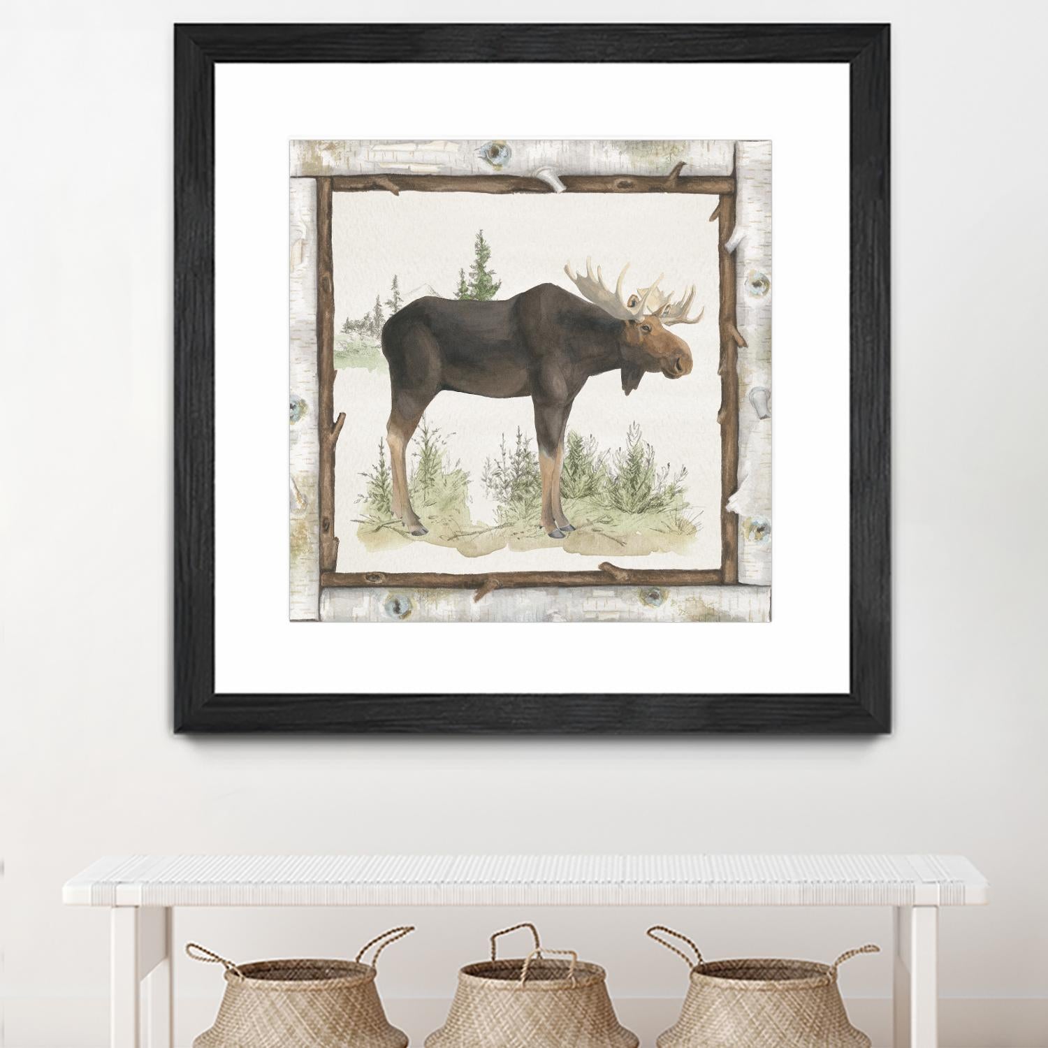 Family Cabin III by Beth Grove on GIANT ART - beige country look