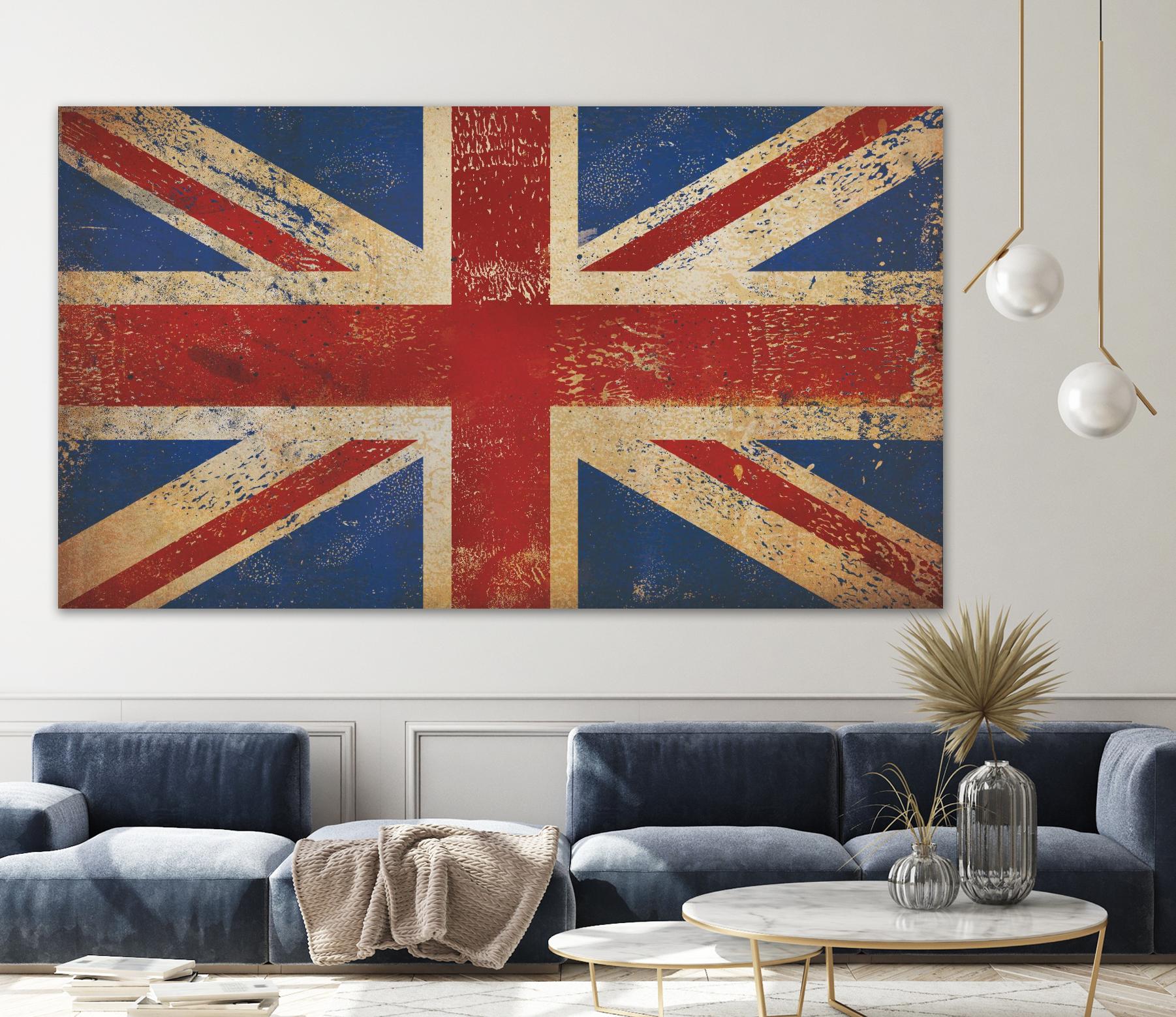 Union Jack by Ryan Fowler on GIANT ART - blue flags