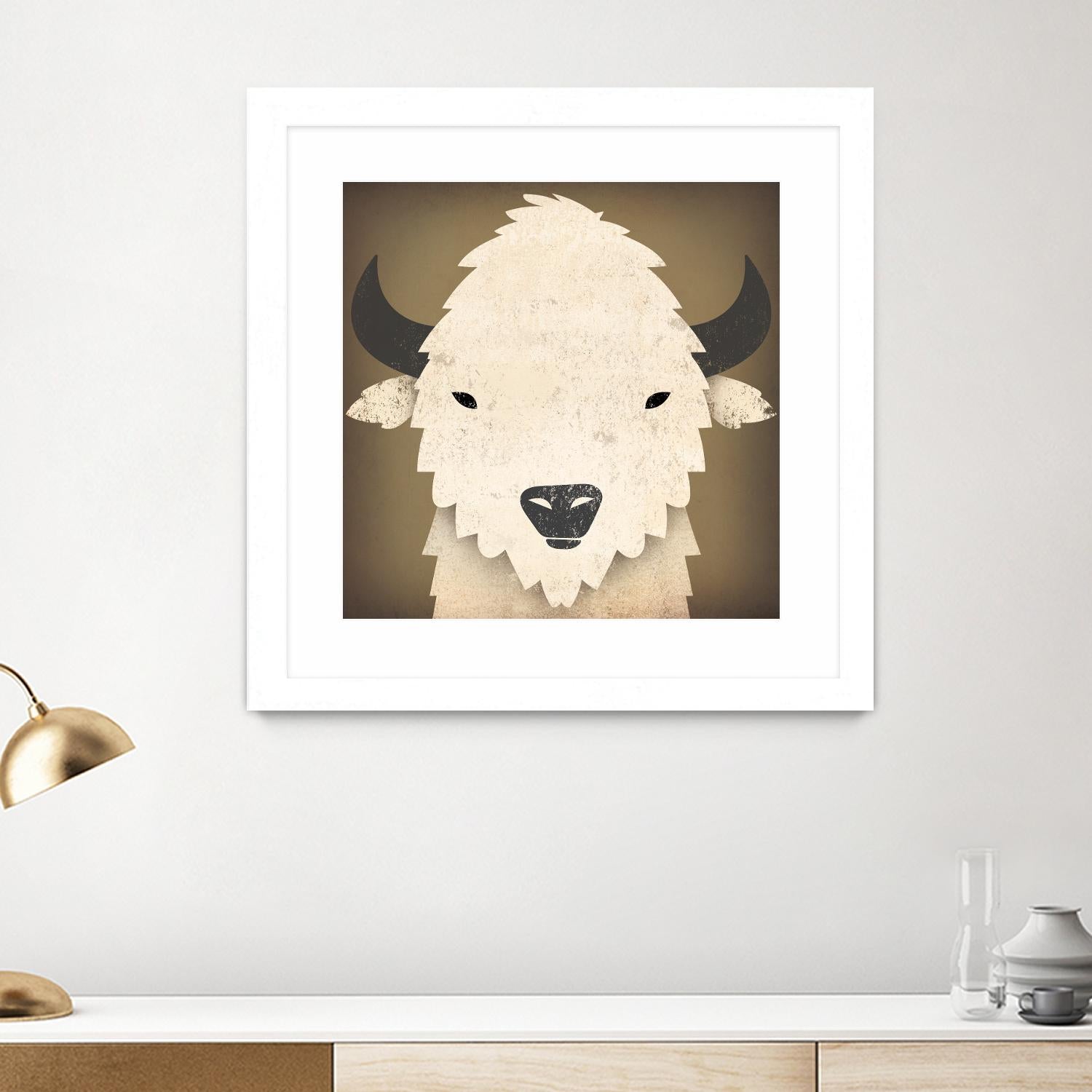 Buffalo I by Ryan Fowler on GIANT ART - brown animals