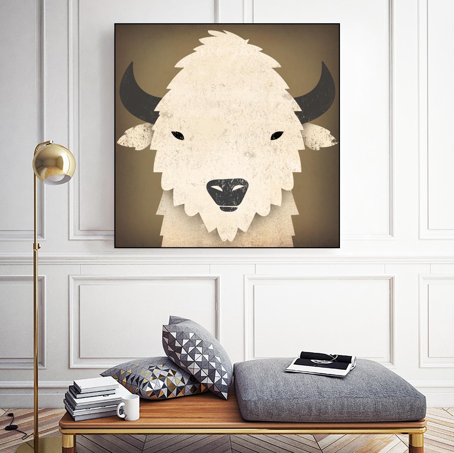 Buffalo I by Ryan Fowler on GIANT ART - brown animals