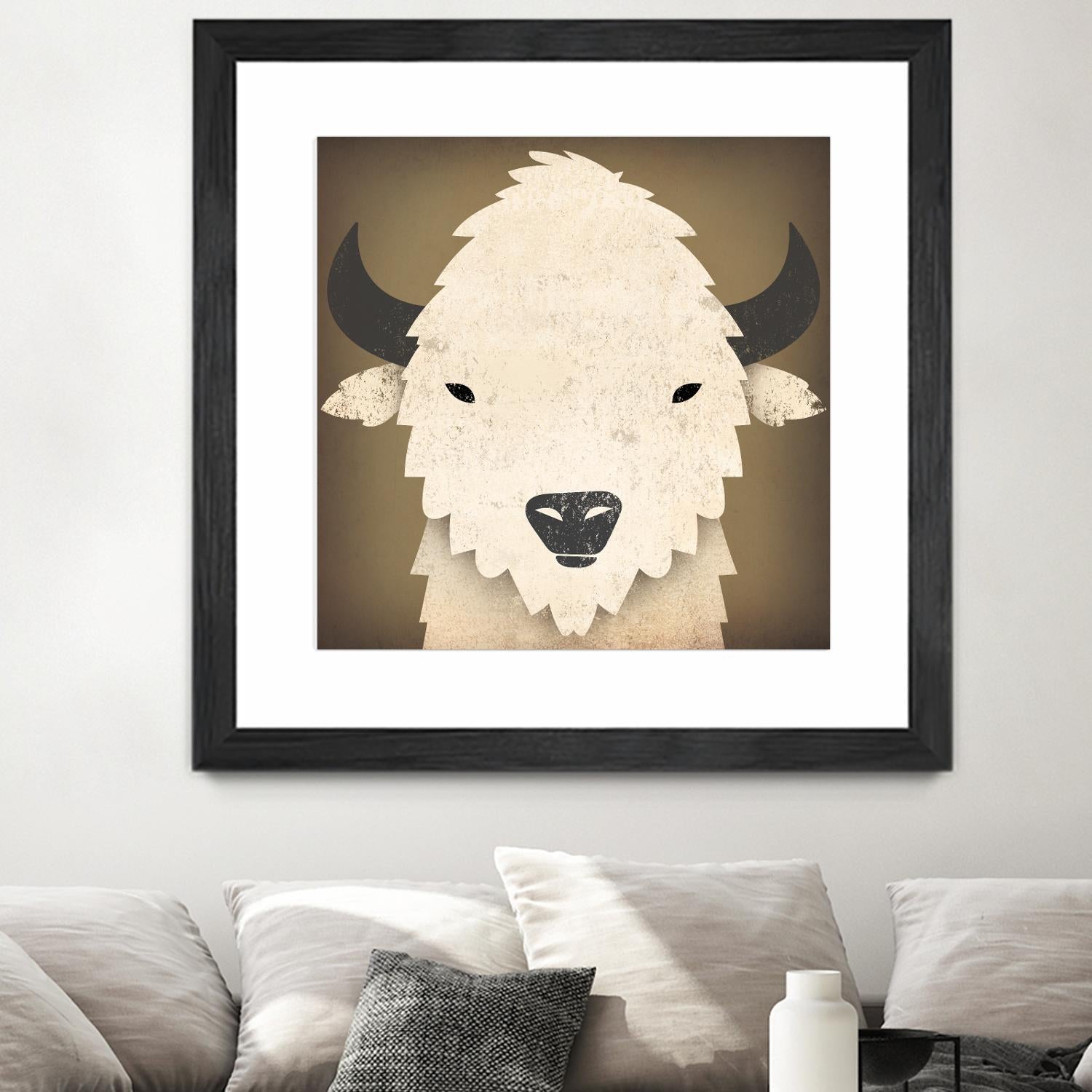 Buffalo I by Ryan Fowler on GIANT ART - brown animals