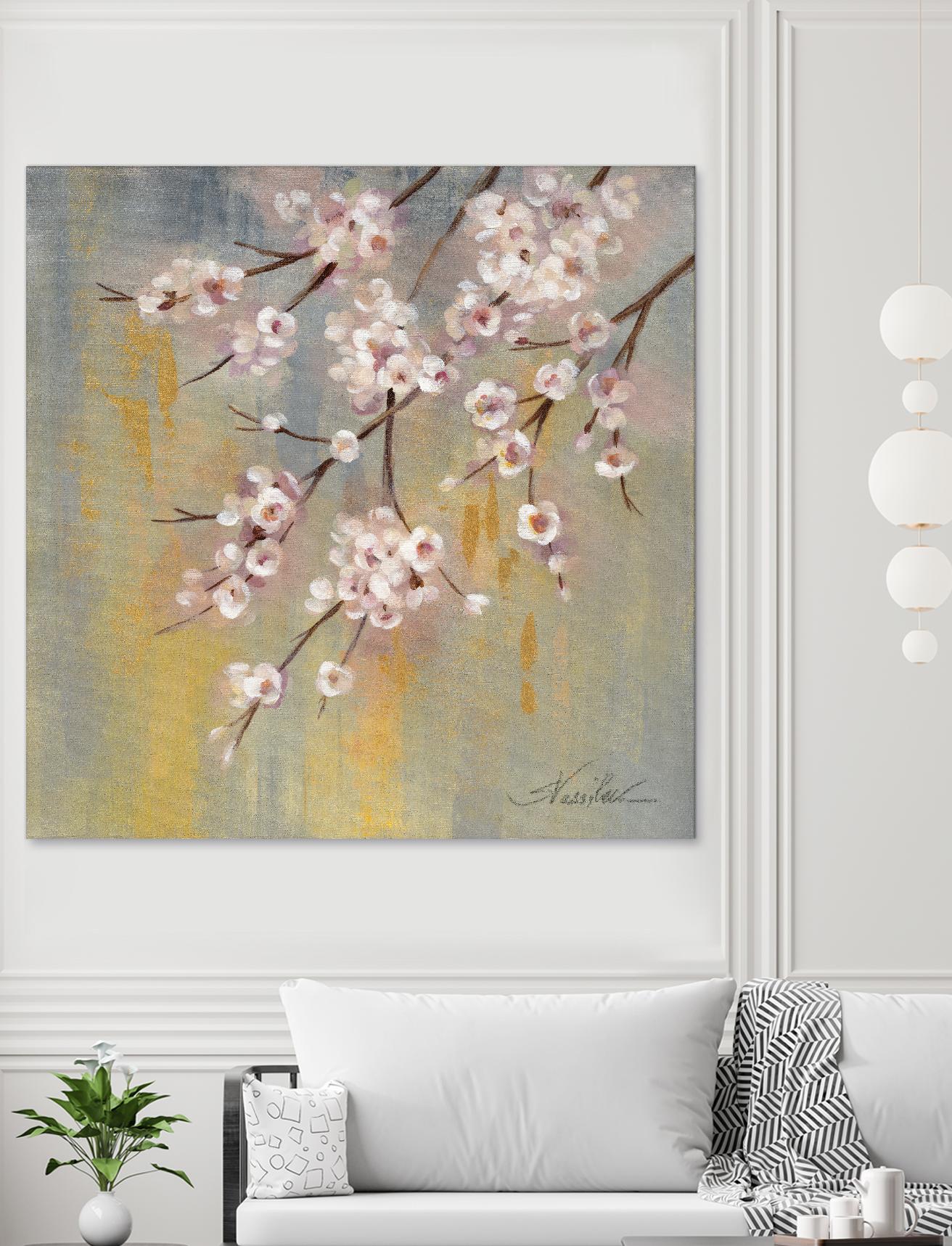 Cherry Cloud I by Silvia Vassileva on GIANT ART - yellow floral
