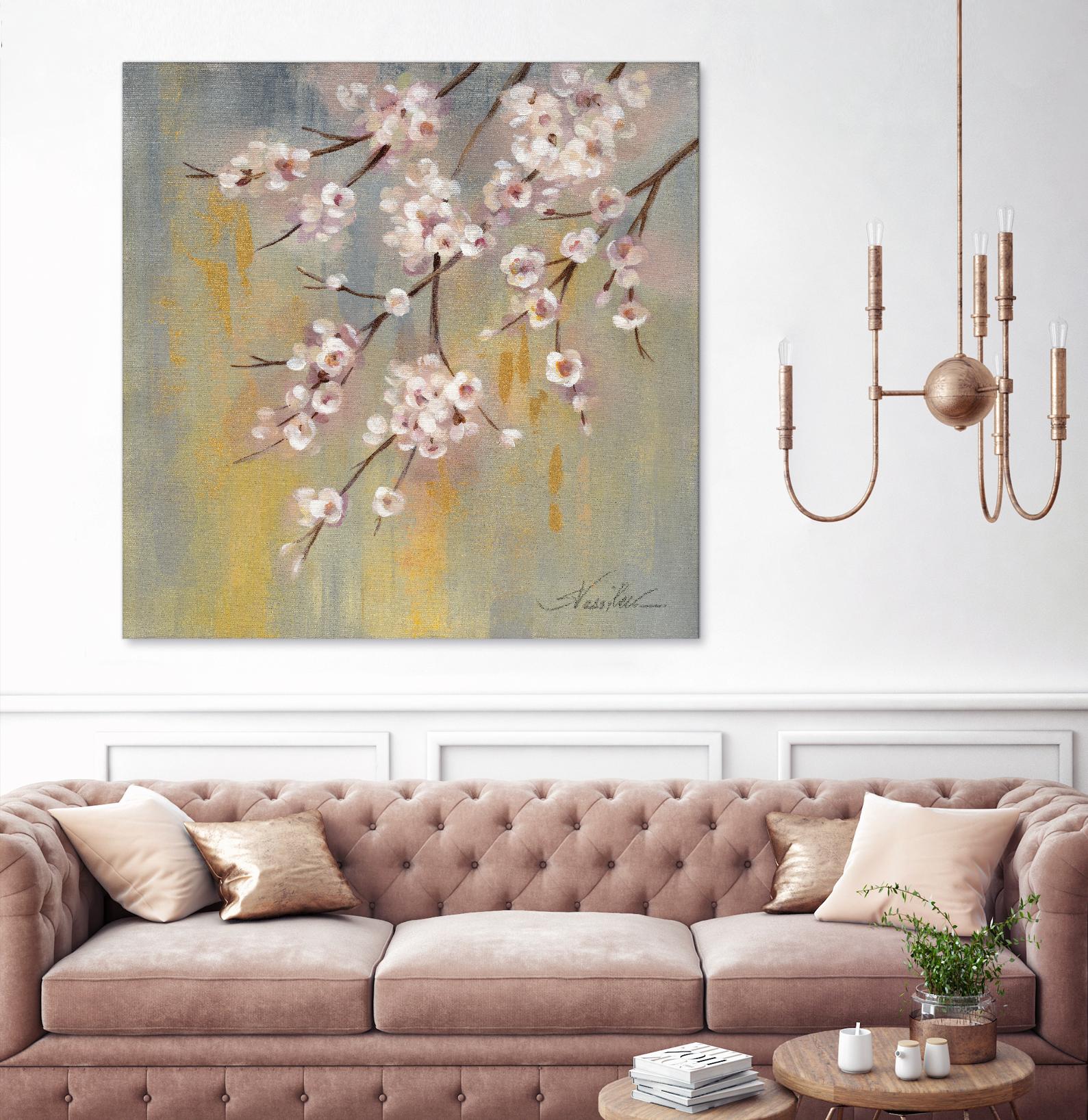 Cherry Cloud I by Silvia Vassileva on GIANT ART - yellow floral