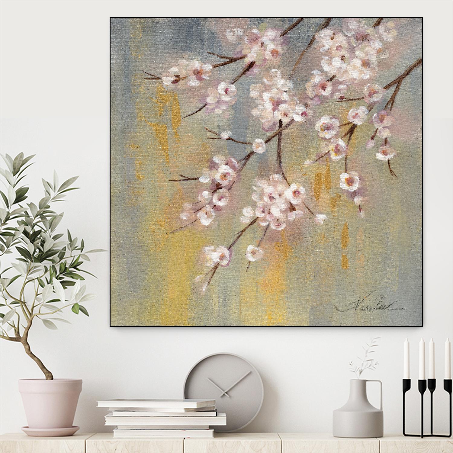 Cherry Cloud I by Silvia Vassileva on GIANT ART - yellow floral