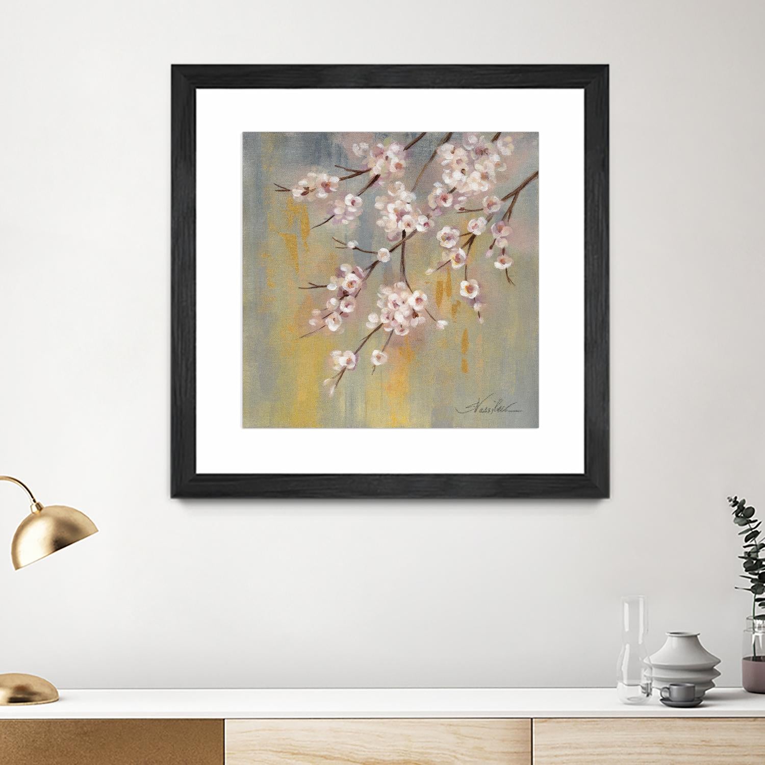 Cherry Cloud I by Silvia Vassileva on GIANT ART - yellow floral