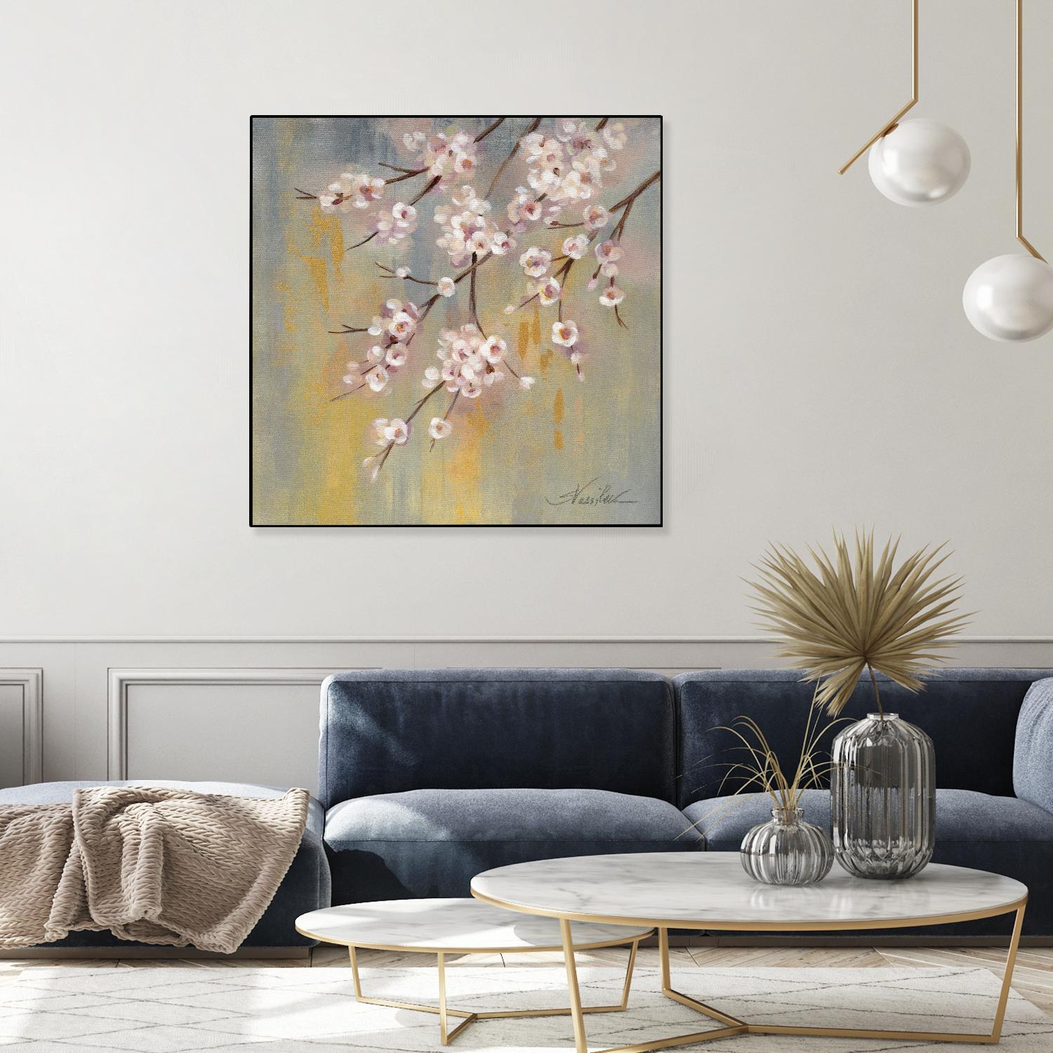 Cherry Cloud I by Silvia Vassileva on GIANT ART - yellow floral
