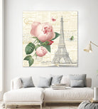 Roses in Paris IV by Katie Pertiet on GIANT ART - beige floral