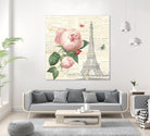 Roses in Paris IV by Katie Pertiet on GIANT ART - beige floral
