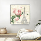 Roses in Paris IV by Katie Pertiet on GIANT ART - beige floral