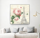 Roses in Paris IV by Katie Pertiet on GIANT ART - beige floral