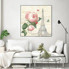 Roses in Paris IV by Katie Pertiet on GIANT ART - beige floral