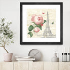 Roses in Paris IV by Katie Pertiet on GIANT ART - beige floral