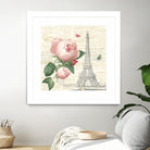 Roses in Paris IV by Katie Pertiet on GIANT ART - beige floral