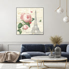 Roses in Paris IV by Katie Pertiet on GIANT ART - beige floral