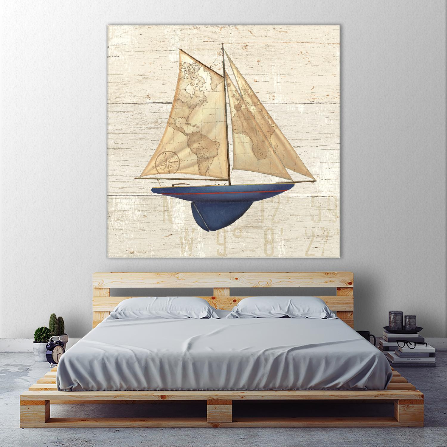 Nautique I by James Wiens on GIANT ART - beige nautical
