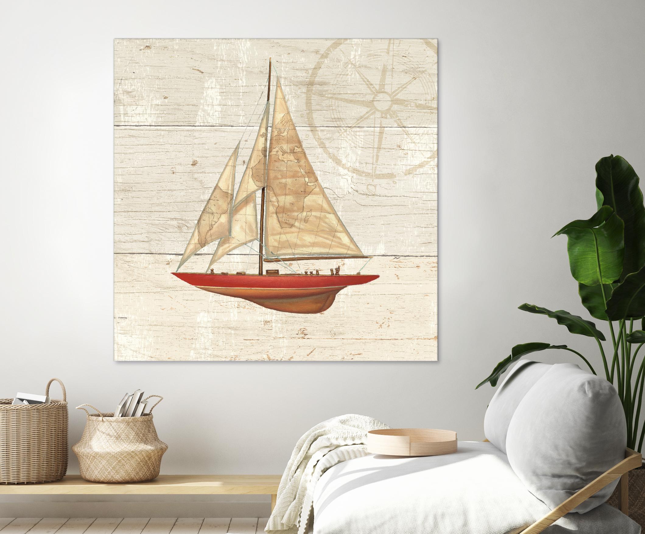 Nautique II by James Wiens on GIANT ART - beige nautical