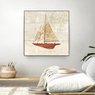 Nautique II by James Wiens on GIANT ART - beige nautical