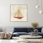 Nautique II by James Wiens on GIANT ART - beige nautical
