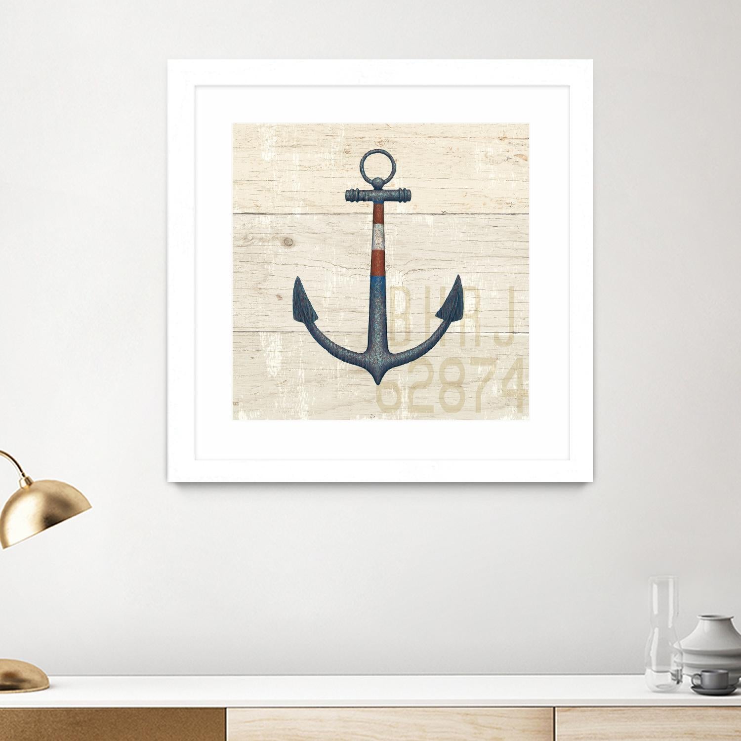 Nautique III by James Wiens on GIANT ART - beige nautical