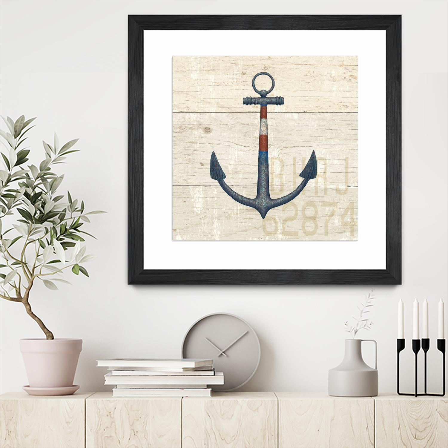 Nautique III by James Wiens on GIANT ART - beige nautical