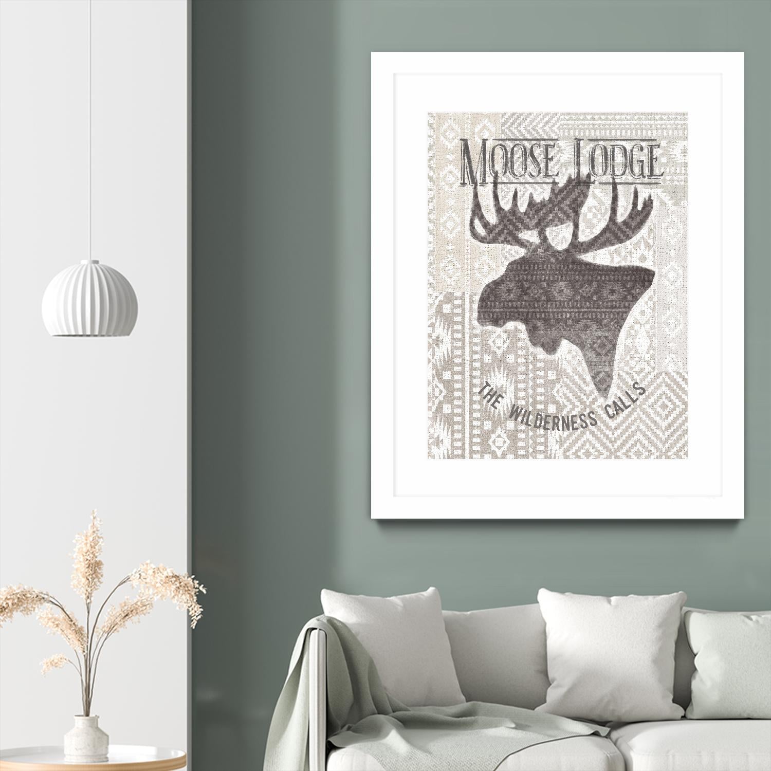 Soft Lodge V by Janelle Penner on GIANT ART - beige country look