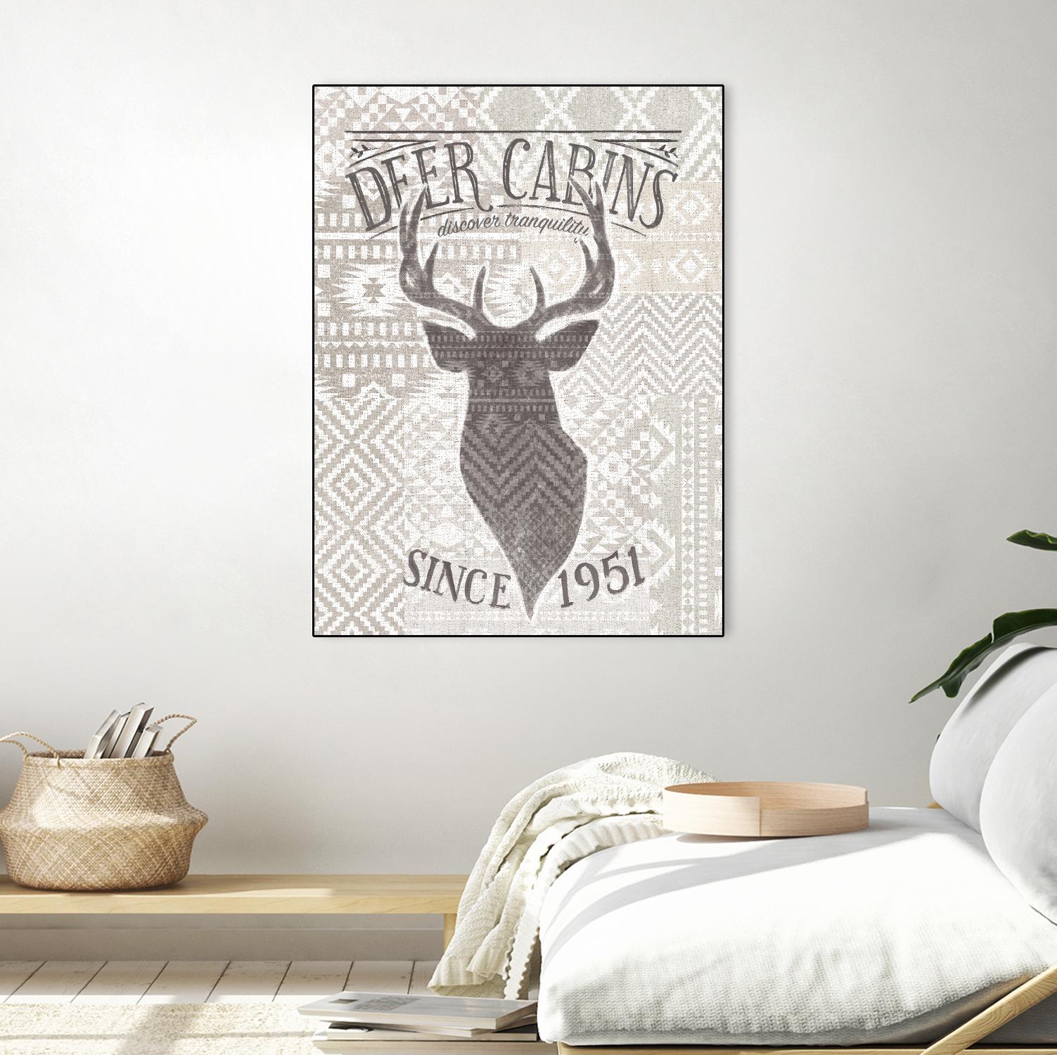 Soft Lodge VI by Janelle Penner on GIANT ART - beige country look