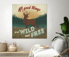 Discover the Wild VI by Janelle Penner on GIANT ART - green country look