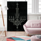 Ornamental Metal Work Chandelier by Portfolio on GIANT ART - grey interior