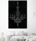 Ornamental Metal Work Chandelier by Portfolio on GIANT ART - grey interior