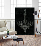 Ornamental Metal Work Chandelier by Portfolio on GIANT ART - grey interior