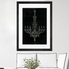 Ornamental Metal Work Chandelier by Portfolio on GIANT ART - grey interior