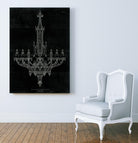 Ornamental Metal Work Chandelier by Portfolio on GIANT ART - grey interior