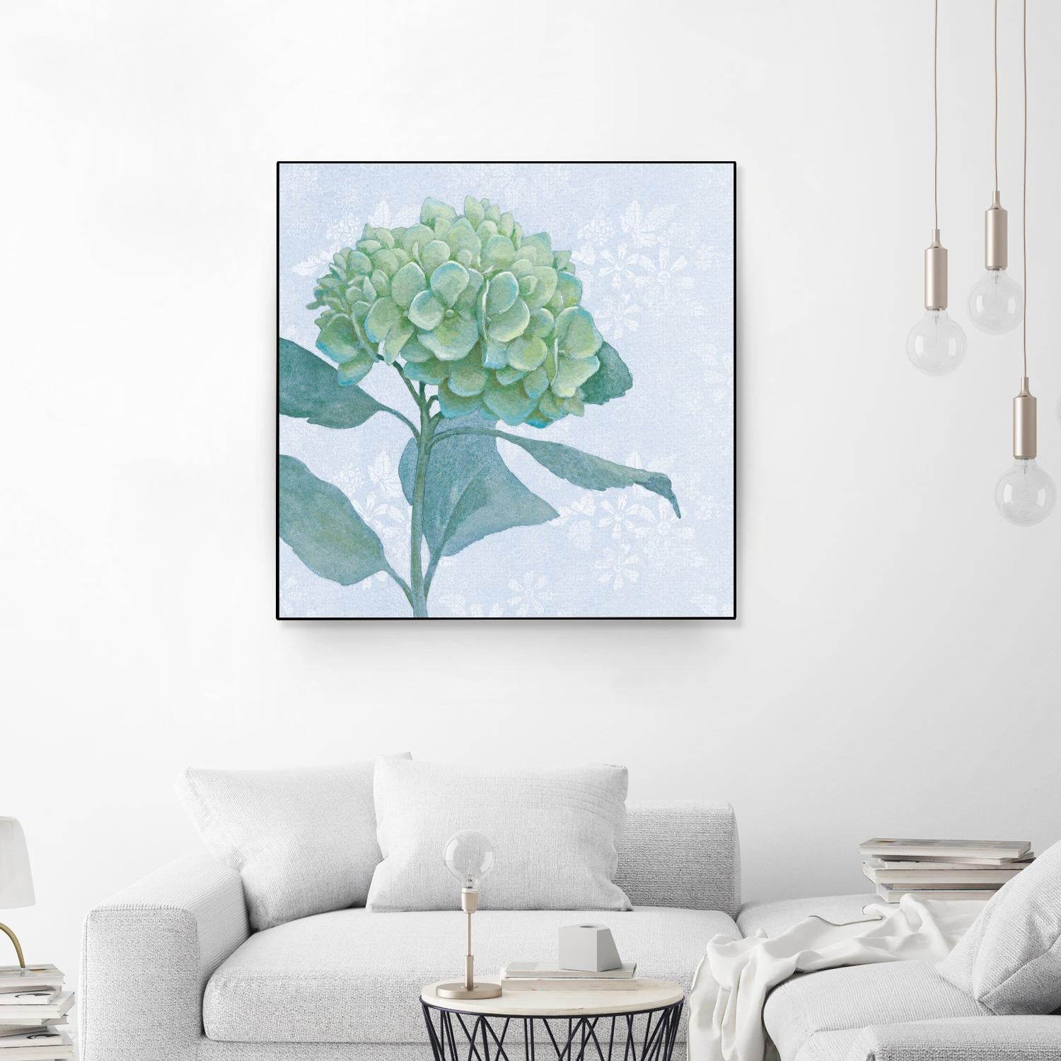 Blue Hydrangea I by Beth Grove on GIANT ART - green floral