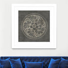 Rosette II Gray by Portfolio on GIANT ART - grey contemporary