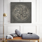 Rosette II Gray by Portfolio on GIANT ART - grey contemporary