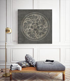 Rosette II Gray by Portfolio on GIANT ART - grey contemporary