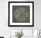 Rosette II Gray by Portfolio on GIANT ART - grey contemporary