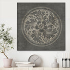 Rosette II Gray by Portfolio on GIANT ART - grey contemporary
