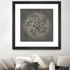 Rosette II Gray by Portfolio on GIANT ART - grey contemporary