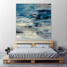 Indigo Wave by Silvia Vassileva on GIANT ART - black abstract